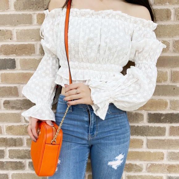 Gaby’sBags👜💕-Michael Kors Crossbody Orange - Picture 2 of 3